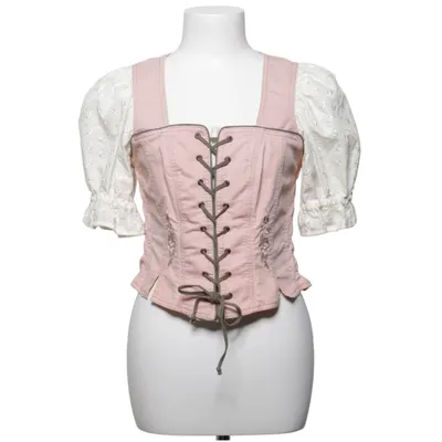 Dirndlblus (Rosa, Vit) från Landhaus Bomull, Elastan, Polyester