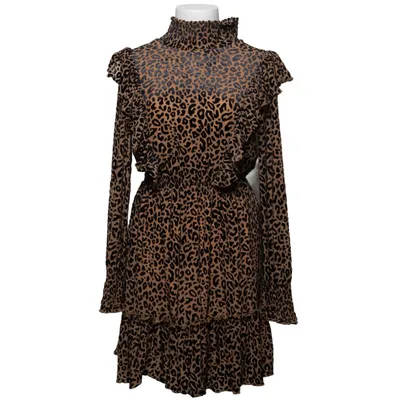 Dress (Beige, Black) from Drôle de Copine Elastane, Polyamide, Polyester