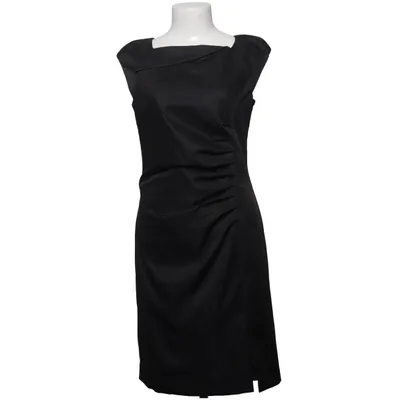 Jurk (Zwart) van Quiosque Acetaat, Elastaan, Polyester
