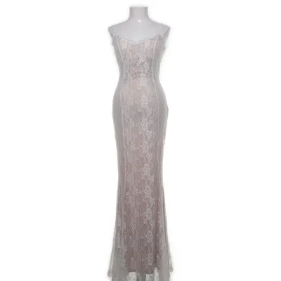 Brudklänning (MERMAID LACE DRESS) från NLY Eve Elastan, Polyamid, Polyester