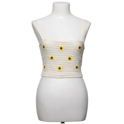 Crop top (Beige, Geel) van Forever 21 Katoen, Elastaan, Polyamide