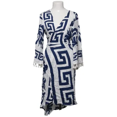 Wrap dress (Blue, White) from Elsta by CSN Viscose