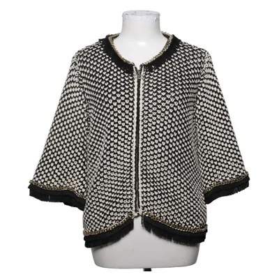 Cardigan (Sort, Hvid) fra Elisabetta Franchi Bomuld