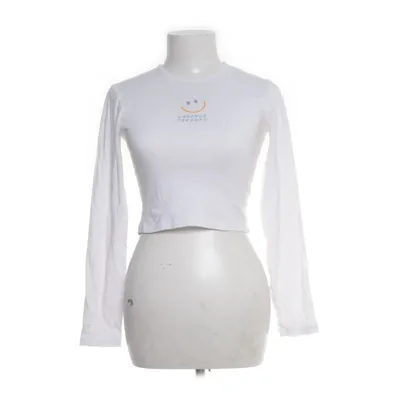 Crop top (Vit, Flerfärgad) från Crooked Tongues Bomull, Elastan