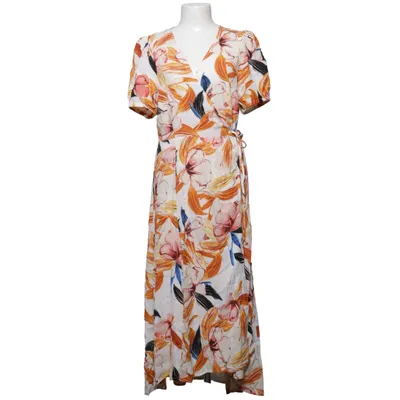 Wrap dress (White, Multicolored) from Lindex Viscose