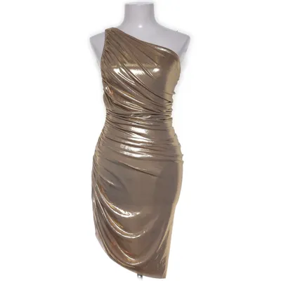 Klänning (Guldfärgad) från Norma Kamali Elastan, Polyester
