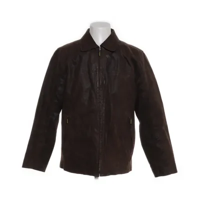 Veste en cuir (Marron) de Mauro Ferrini Coton, Polyester, Cuir