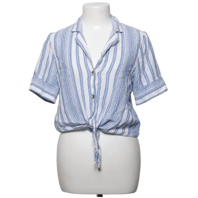 Chemise à manches courtes (Bleu, Multicolore) de H&M Viscose, Lin, Coton