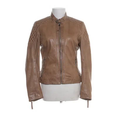 Leather jacket (Brown) from Gipsy by Mauritius Cotton, Polyester, Leather