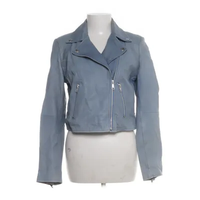 Bikerjacka (Blå) från Crocker Polyester, Skinn