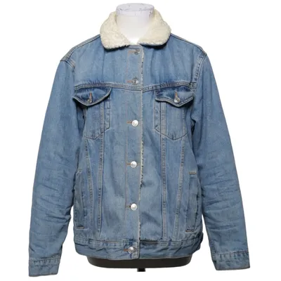 Foret Jeansjakke (Blå, Hvid) fra Topshop Bomuld, Polyester