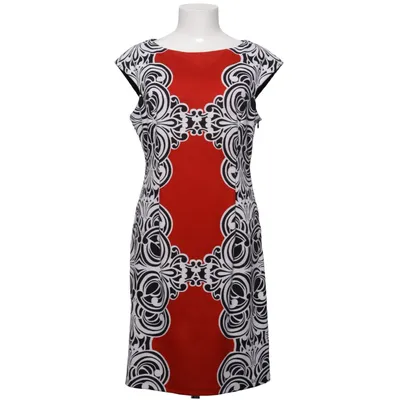 Dress (Red, Multicolored) from London Times Elastane, Polyester