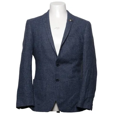Kavaj (Blå, Vit) från Roy Robson Polyester, Ull