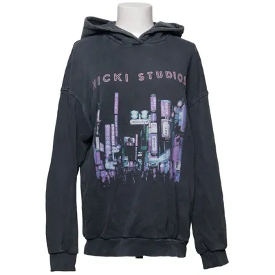 Hoodie (Gray, Multicolored) from Nicki Studios x Gina Tricot Cotton