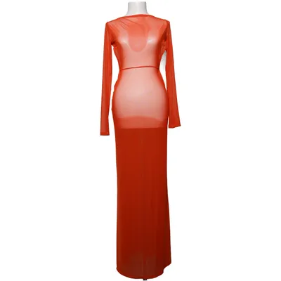 Maxi dress (Red) from Jaded London Elastane, Polyester