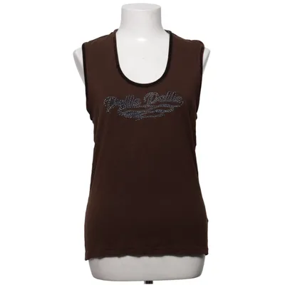 Débardeur (Marron) de Pelle Pelle Élasthane, Viscose