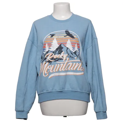 Sweatshirt (Bleu, Multicolore) de Istay Coton, Polyester