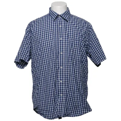 Chemise à manches courtes (Bleu, Blanc) de Berga Coton, Polyester