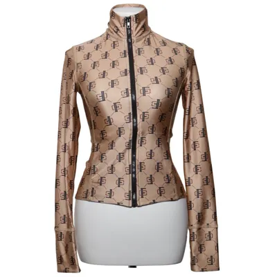 Træningsjakke (Beige) fra Flounce Elastan, Polyester