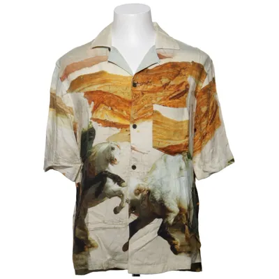 Short sleeve shirt (Beige, Multicolored) from Acne Studios Viscose