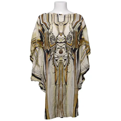 Kjole (Beige, Sort, Brun) fra Rützou Elastan, Silke