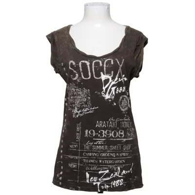 T-shirt (Grå, Hvid) fra Soccx Bomuld