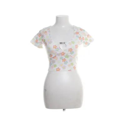Crop top (Vit, Flerfärgad) från Pacsun Bomull, Elastan