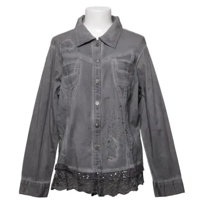 Veste en jean (Gris) de Body Needs Coton, Élasthane