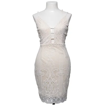Cocktail dress (White, Beige) from Missguided