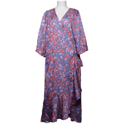 Omlottklänning (Blå, Rosa, Röd) från Zizzi Polyester