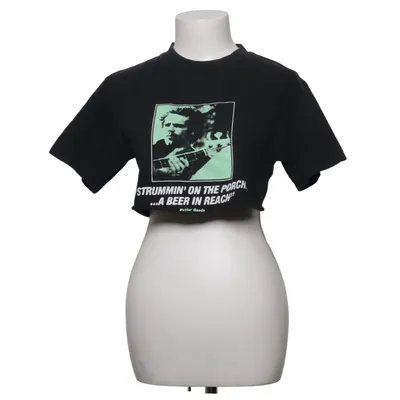 Crop top (Zwart) van Buttergoods Katoen