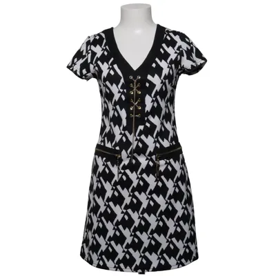 Jurk (Zwart, Wit) van Nana Baila Katoen, Elastaan, Polyester