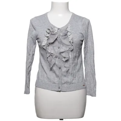 Cardigan (Gray) from Hollister Cotton, Polyamide, Viscose