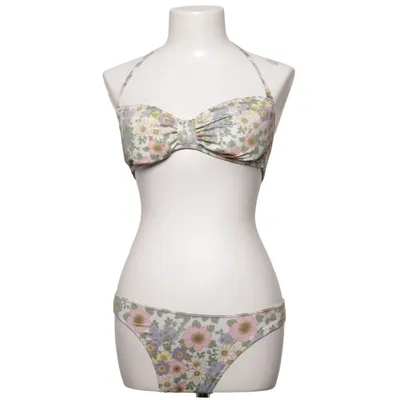 Bikini (Vit, Flerfärgad) från Underprotection Elastan, Återvunnen polyester