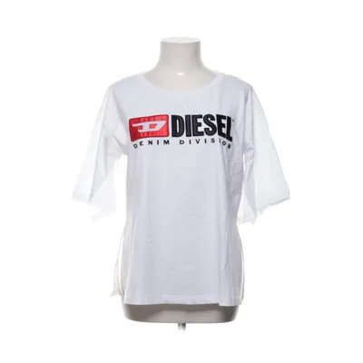 T-shirt (Vit, Röd, Svart) från Diesel Bomull, Polyester