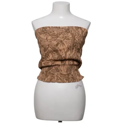 Top tube (Beige, Marron) de Next Fibre métallique, Viscose