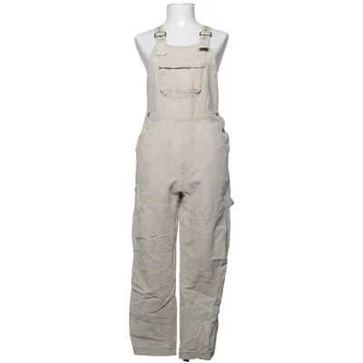 Dungarees (Beige) from Benetton Cotton, Linen