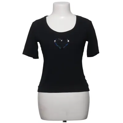 T-shirt (Noir) de Add It Élasthane, Viscose