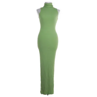 Jurk met col (Groen) van NA-KD Viscose, Elastaan