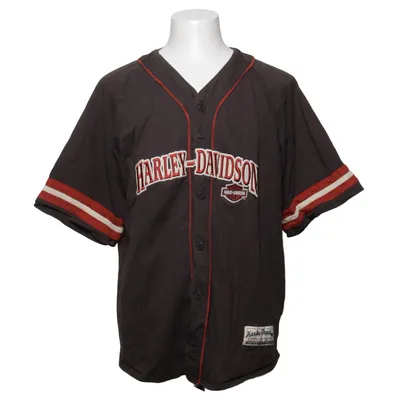 Baseballtrøje (Brun, Flerfarvet) fra Harley Davidson