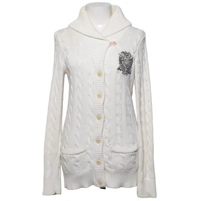 Cardigan (Hvid) fra Polo Jeans Company Ralph Lauren Bomuld, Viscose