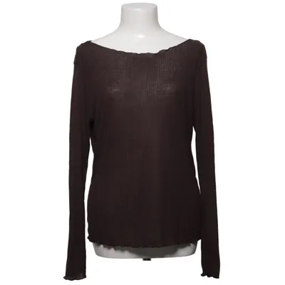 Langærmet t-shirt (Brun) fra H&M Polyester, Viscose