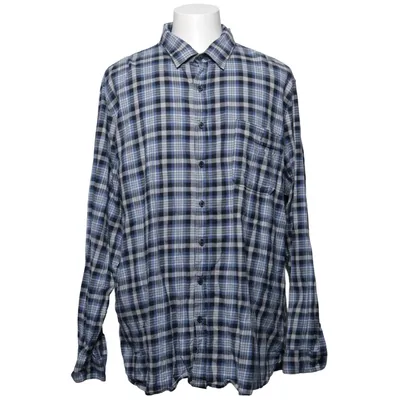 Chemise en flanelle (Bleu, Gris, Blanc) de Dressmann Coton, Élasthane