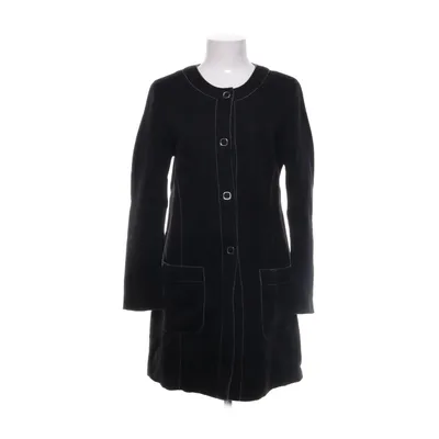 Coat (Black) from Mekstone Elastane, Polyurethane, Viscose