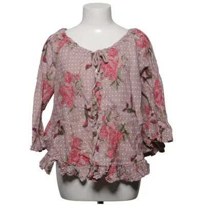 Bluse (Pink, Weiß, Mehrfarbig) von Talia Benson Leinen