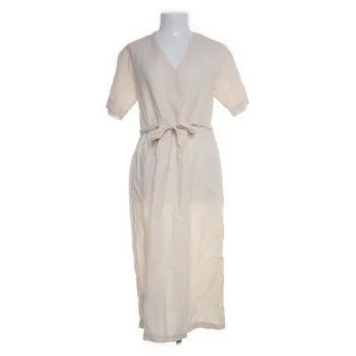 Jurk (Beige) van Mango Suit Katoen, Linnen
