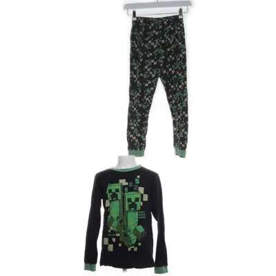 Pyjamas (Svart, Grön) från Minecraft Bomull