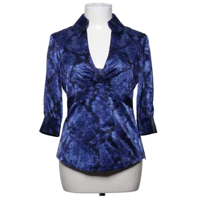 Bluse (Blå, Sort) fra Karen Millen Polyester, Silke
