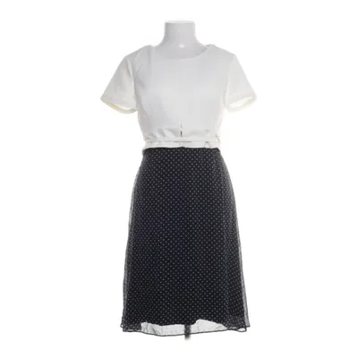 Dress (White, Blue) from Luxe by Seraphine Elastane, Polyester, Silk, Viscose