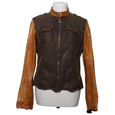 Veste en cuir (Marron) de Gipsy Coton, Cuir, Polyester